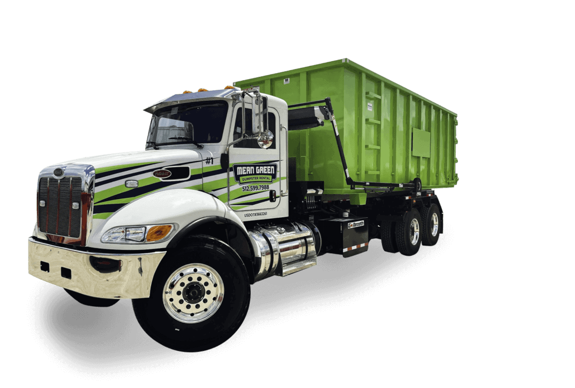 Mean Green Dumpster Rental in Central Texas