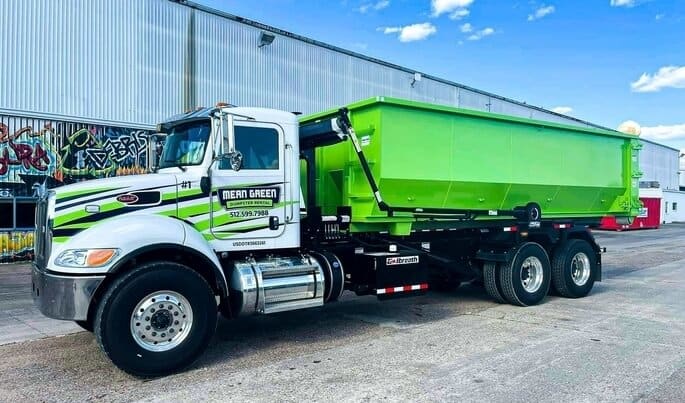 Roll-off dumpster rental in Central Texas